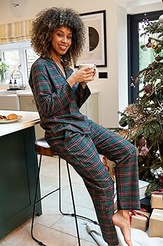 Whistler Green Check Pj Set 9840/9841