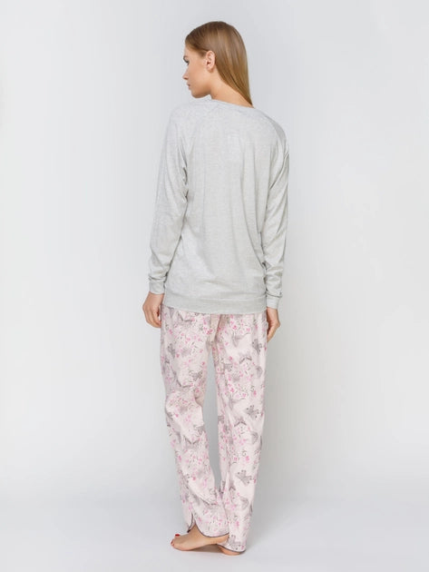 Sienna Grey Lovely Pyjama Knit Top