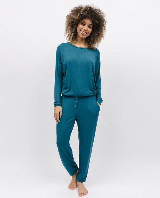 Maple Teal Knit PJ Set 9905/9906