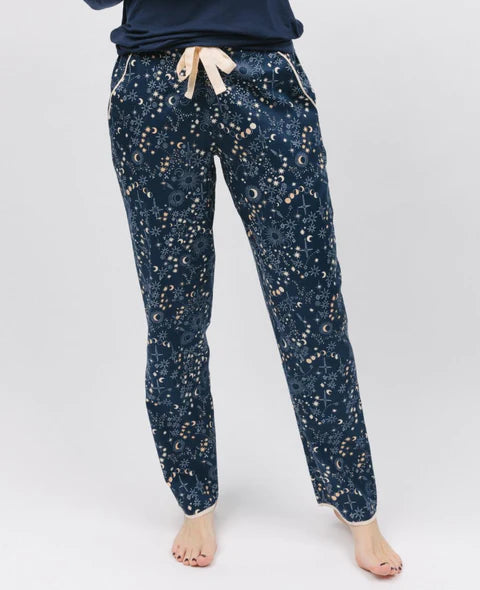 Cosmo Navy Celestial Pant 9802