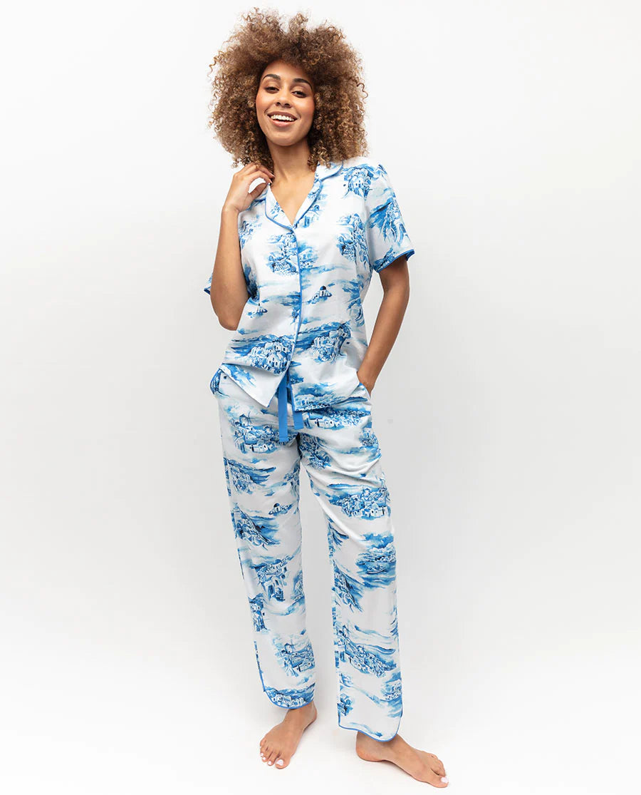 Donna White Santorini Pyjama Pants 0232