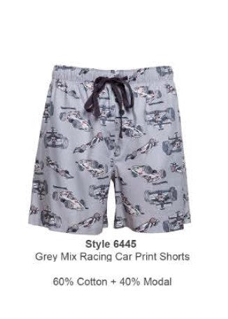 Jackson Grey Racing Print Shorts