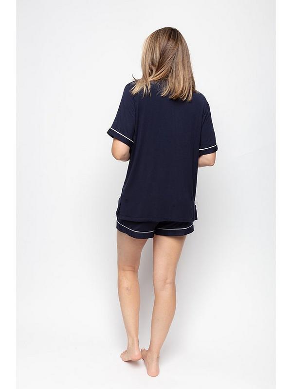 Marie Navy Shorty Pyjama Set