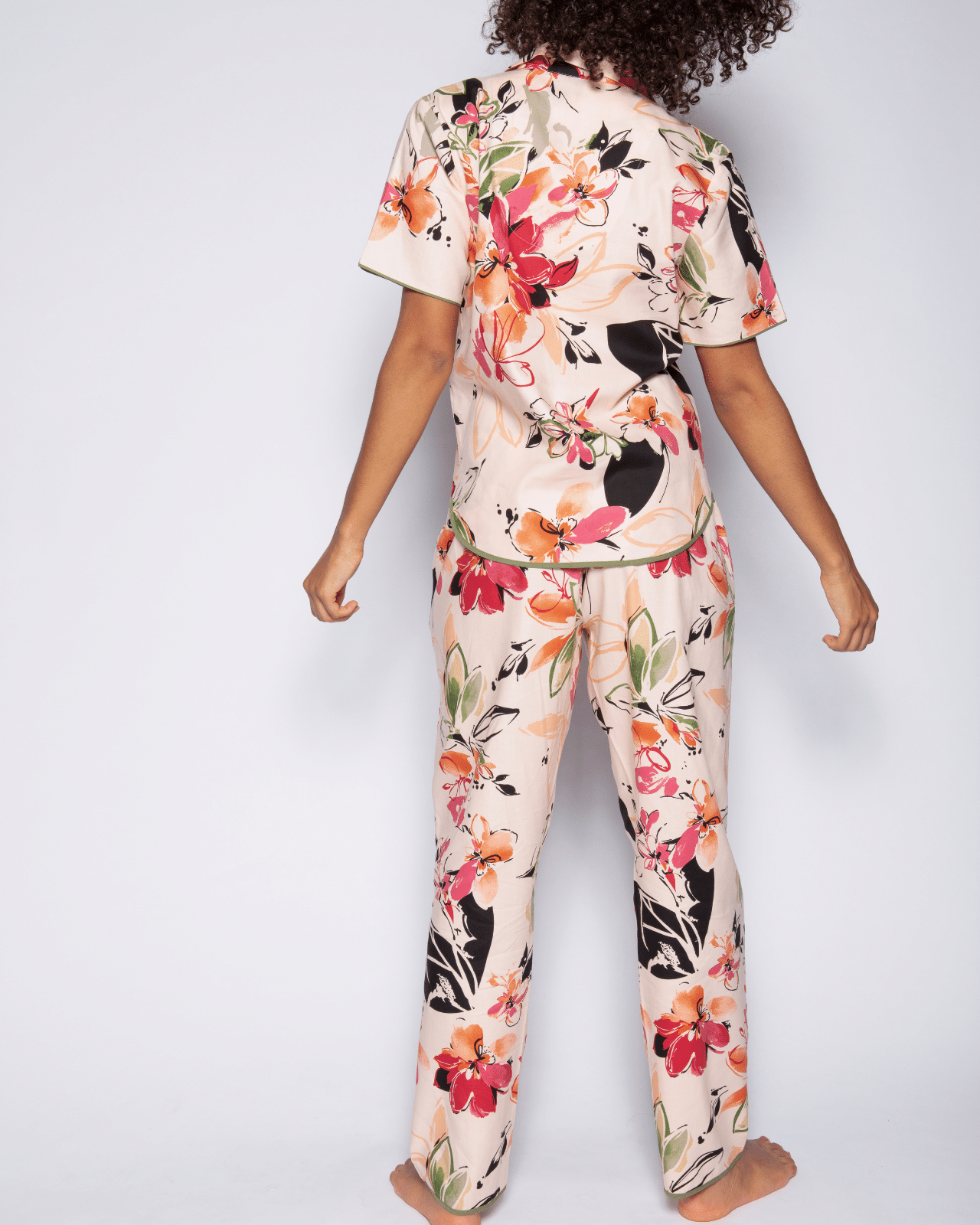 Natalie Floral Cotton Pyjama Top