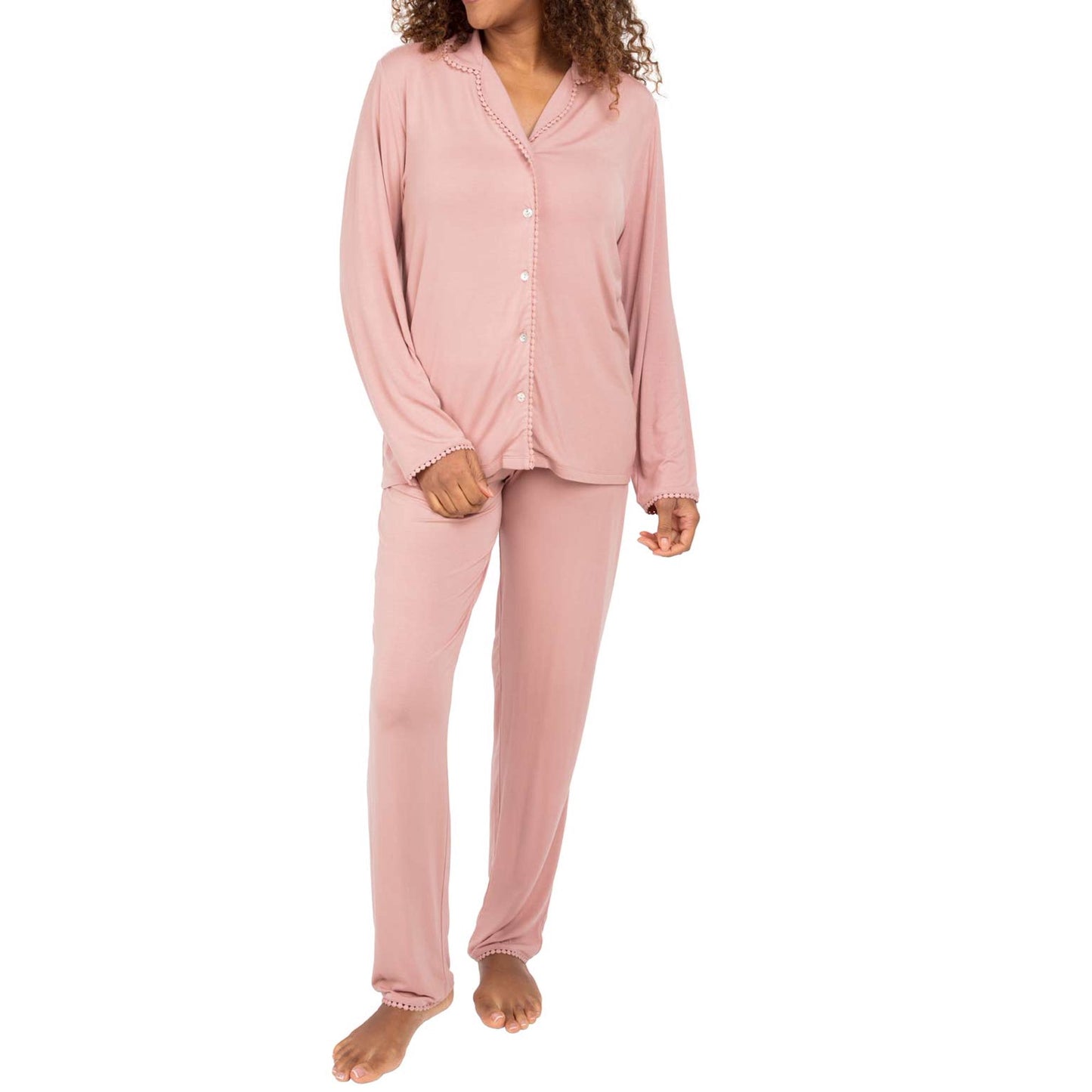 Nora Rose Audrey Blush Knit PJ Set