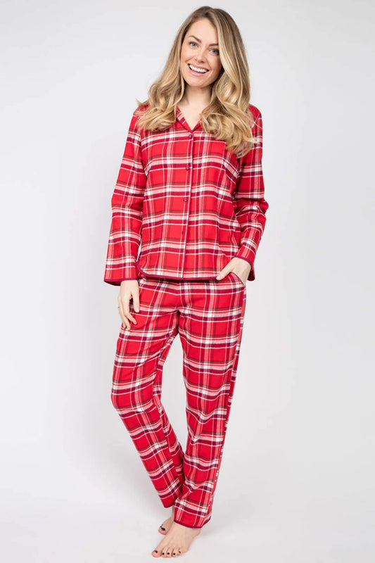 Robyn Flannel Plaid Pyjama Set