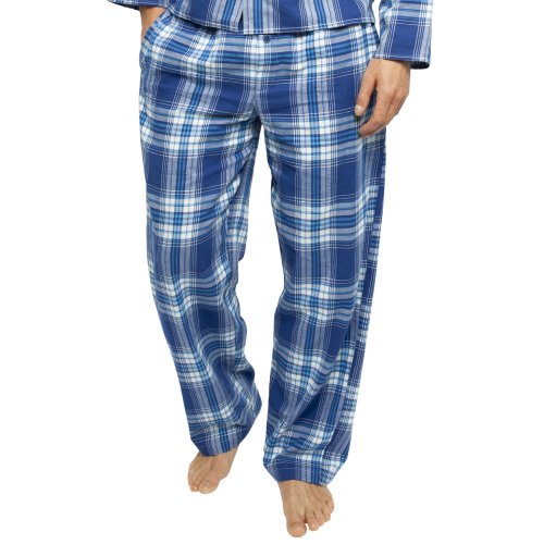 Buzz Blue Check Cotton Woven PJ Pant