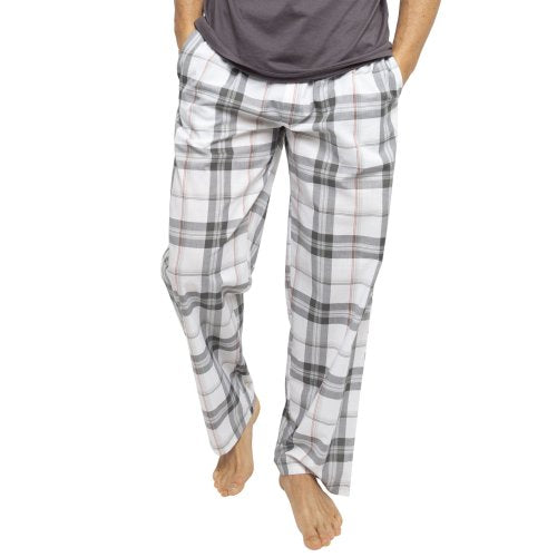 Aspen Grey Plaid Cotton Woven PJ Pant