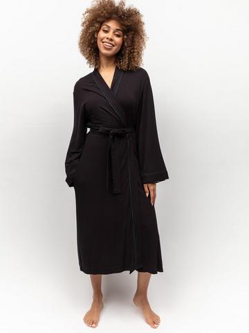 Black Knit Robe 0111