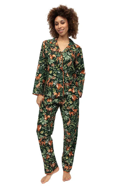 Forrest Dark Green Woodland PJ Set 0506/0507