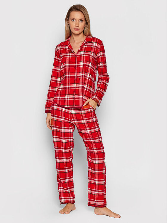 Robyn Flannel Plaid Pyjama Set