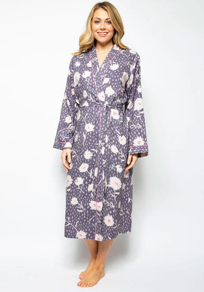 Serena Floral 3/4 length Robe