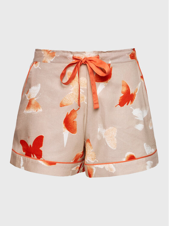 Sage Butterfly Print Shorts