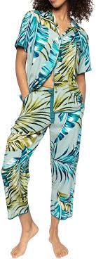 Eleanor Palm Leaf Crop Pyjama Pant