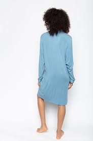 Emma Silver Blue Knit Nightshirt