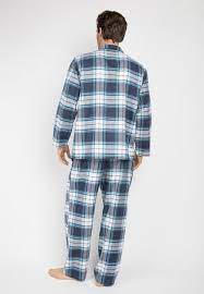 Lewis Cotton  Pyjama Plaid Top