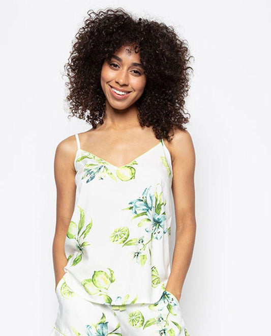 Gina Lime Print Cami 9150