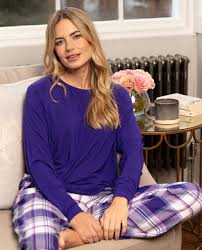 Evolet Purple Slouch Knit Top 5112