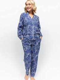 Nora Rose Cecilia Shell Print Pyjama Set 1902