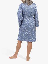 Nora Rose Delilah Wheat Print Short Robe