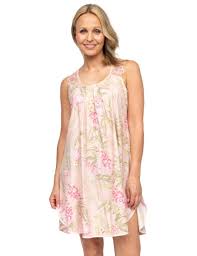 Nora Rose Sally Peach Floral Swing Nightdress 2131