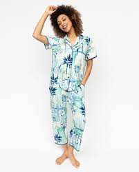 Harriet Cream Water Color Printed PJ Set 0718/0719