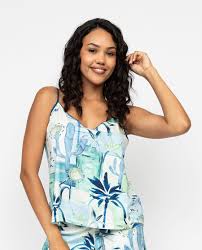 Harriet Cream Water Colour Printed Cami 0720