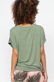 Lea Green Slouch PJ top 0700