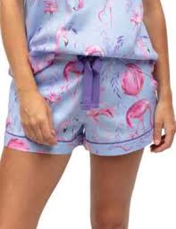 Zoey Blue Flamingo Shorts 0184