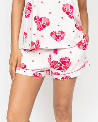 Aria Heart Printed Shorts 0633