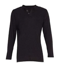 Max Black Thermal Knit Long-sleeve Top