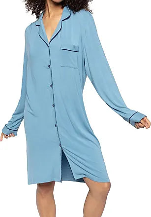 Emma Silver Blue Knit Nightshirt