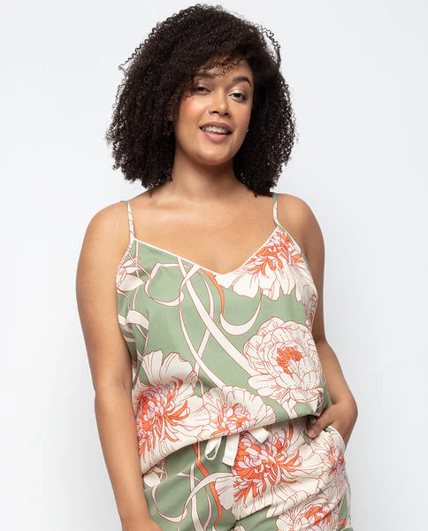 Sage Floral Print Cami