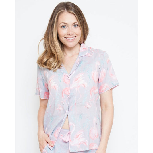 Zara Flamingo Print Pyjama Set