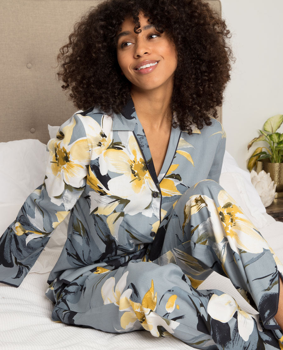 Rachel Floral Print Pyjama Set - 4872/4873