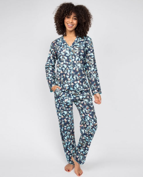 Freya Leaf Print Pyjama Set  4952/4953