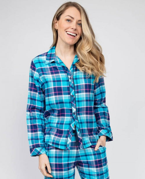 Charlotte Flannel Plaid Pyjama Set