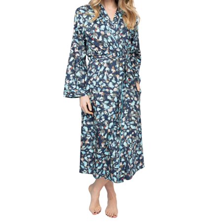 Freya Leaf Print 3/4 Robe