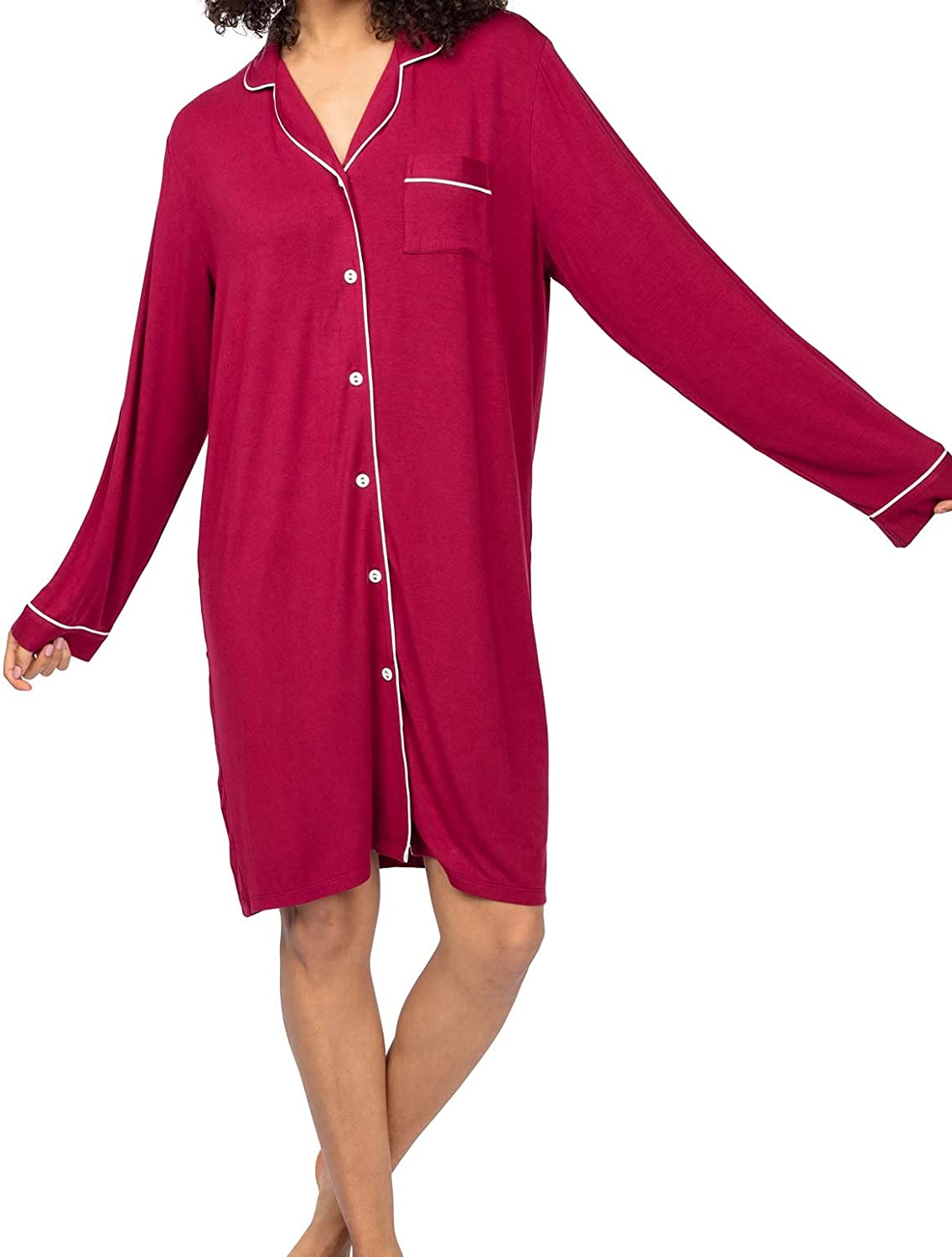 Robyn Knit Nightshirt Berry #9015